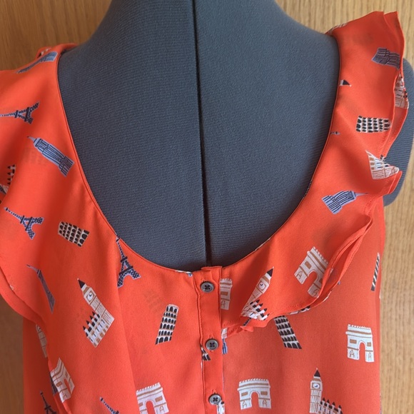 Anthro Maeve European Travel Ruffle Tank - Picture 3 of 14